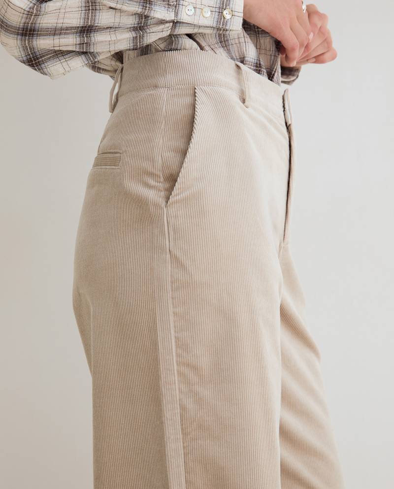yerse wide leg corduroy trousers stone sketchshop