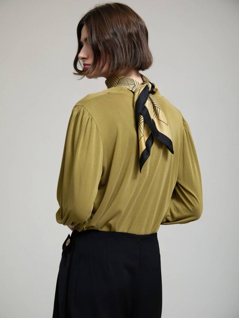 skatie printed satin scarf wax sketchshop