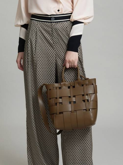 SKATÏE | BASKET TOTE BAG | OLIVE
