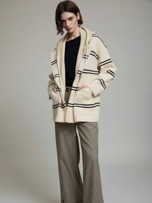 skatie convertible knit coat ivory sketchshop