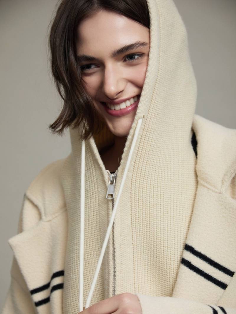 skatie convertible knit coat ivory sketchshop