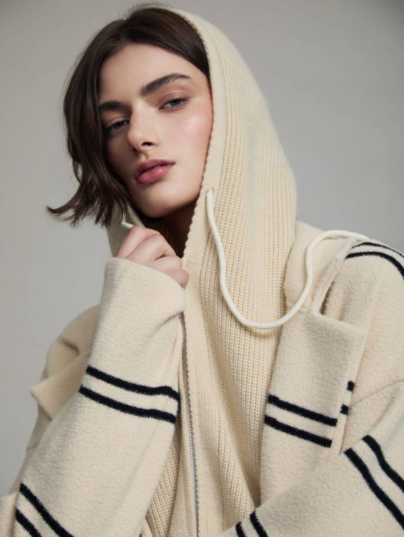 skatie convertible knit coat ivory sketchshop