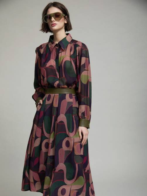 skatie printed shirt faux leather cuffs windsor sketchshop