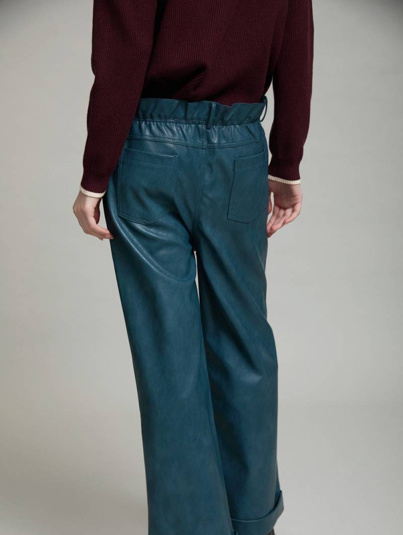 skatie faux leather trousers iceberg sketchshop