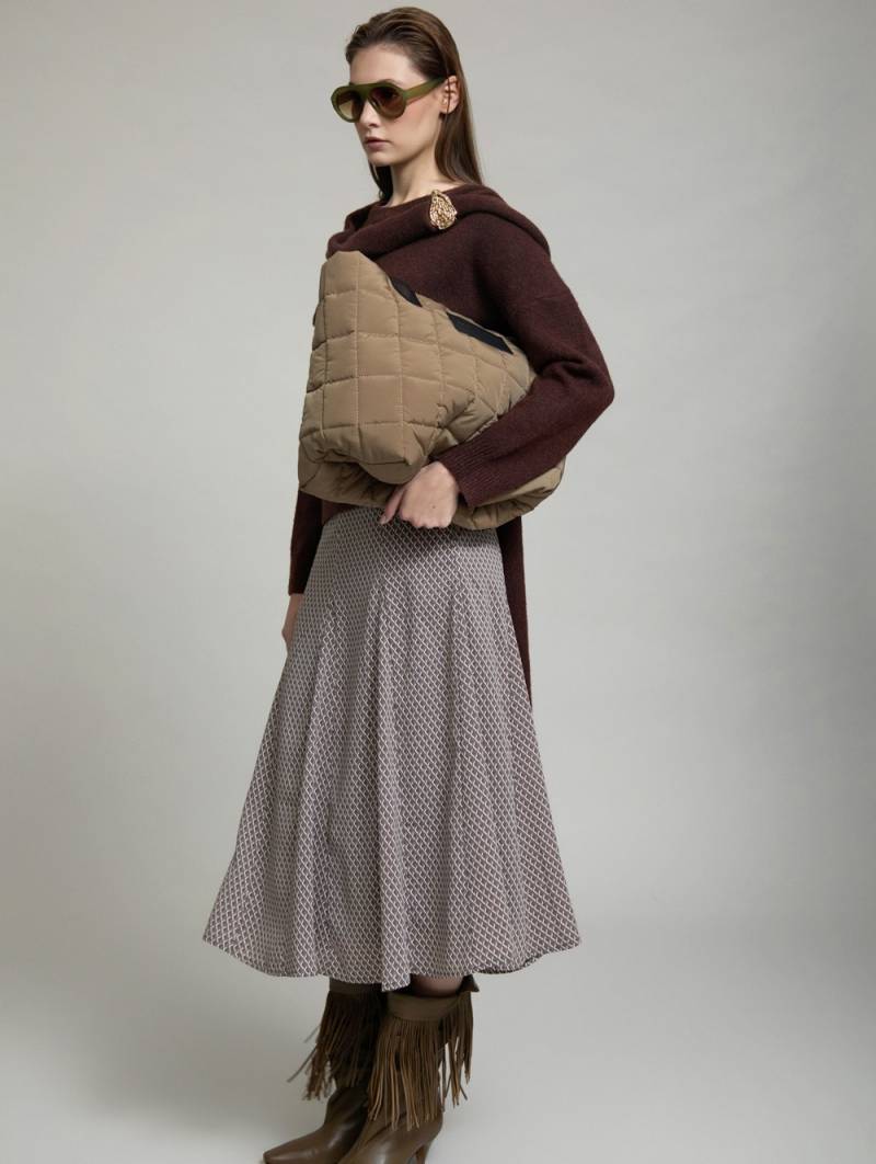 skatie sweater with brooch scarf dusty windsor sketchshop