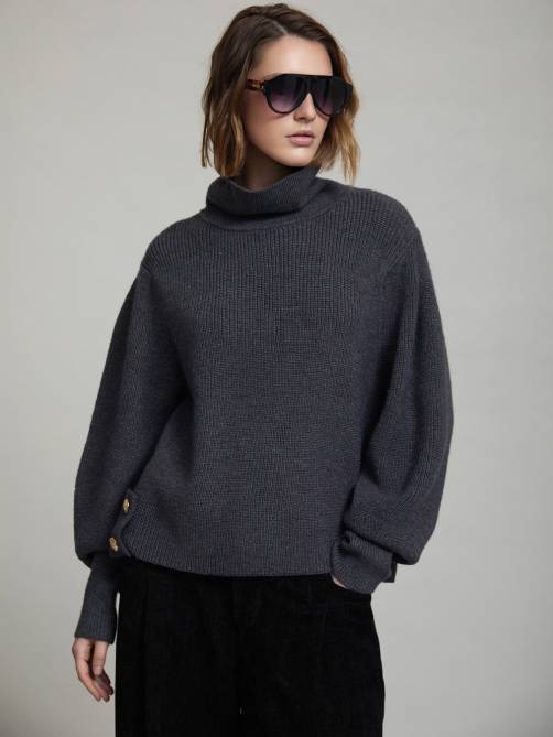 skatie sweater with side buttons arctic sketchshop