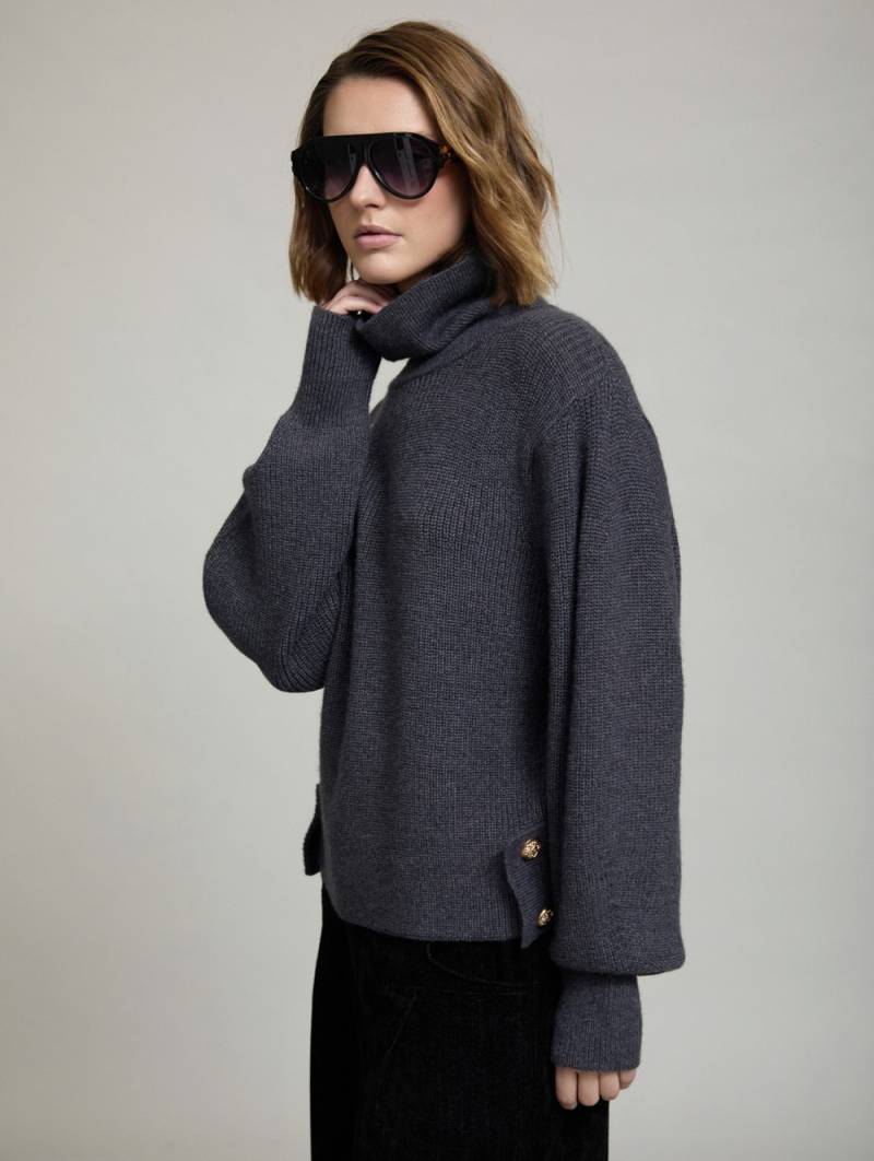 skatie sweater with side buttons arctic sketchshop