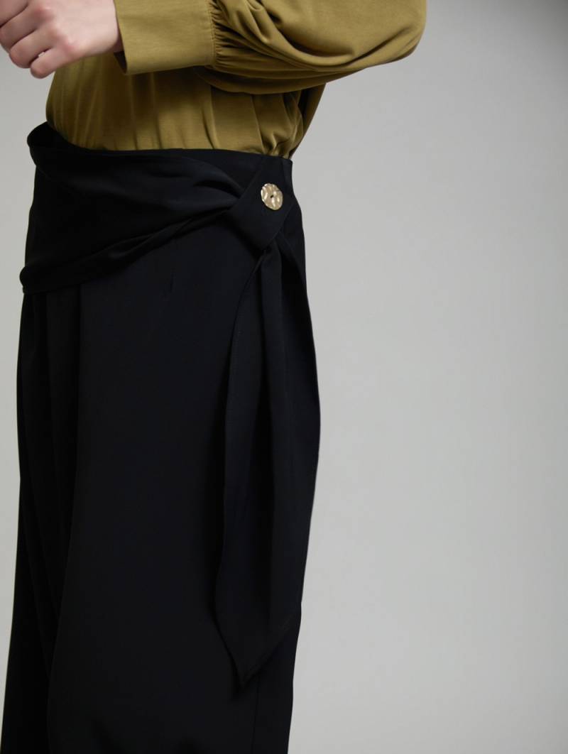 skatie waistband detail trousers black sketchshop