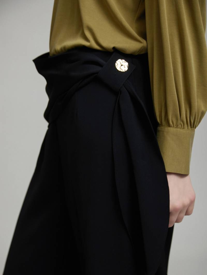 skatie waistband detail trousers black sketchshop
