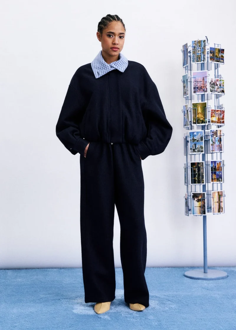 frnch maritsa jacket navy blue sketchshop