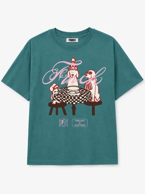 frnch raclette tshirt green sketchshop