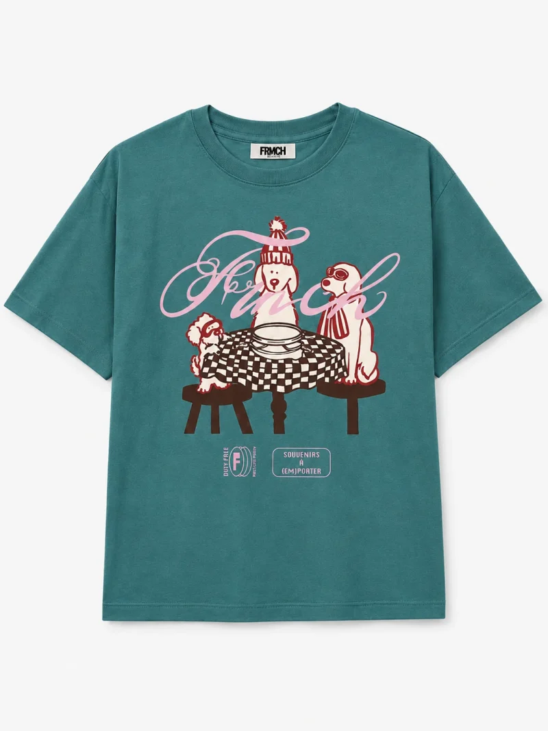 frnch raclette tshirt green sketchshop