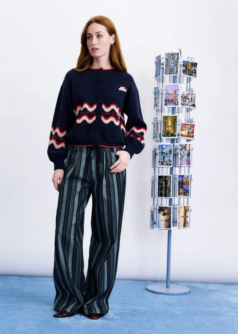 frnch roadtrip cardigan blue sketchshop