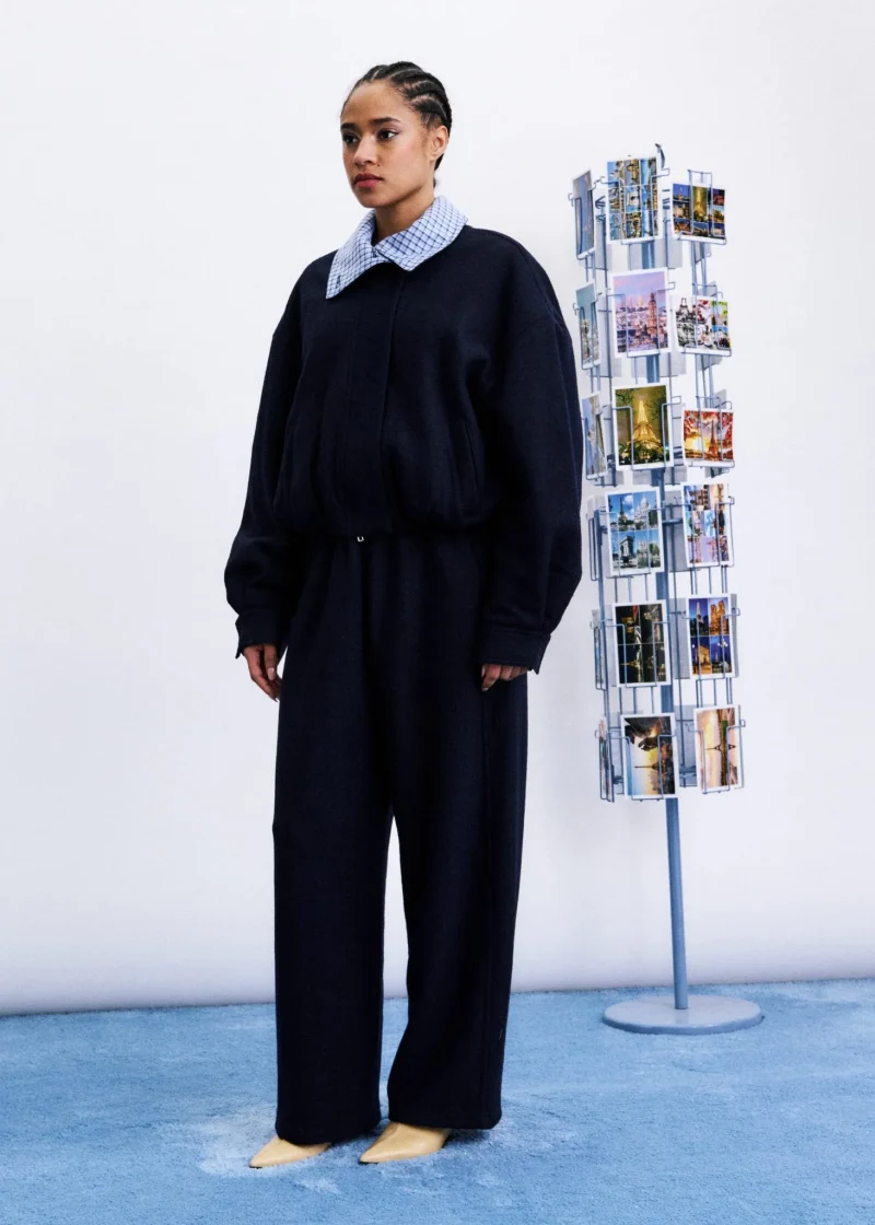 frnch maritsa jacket navy blue sketchshop
