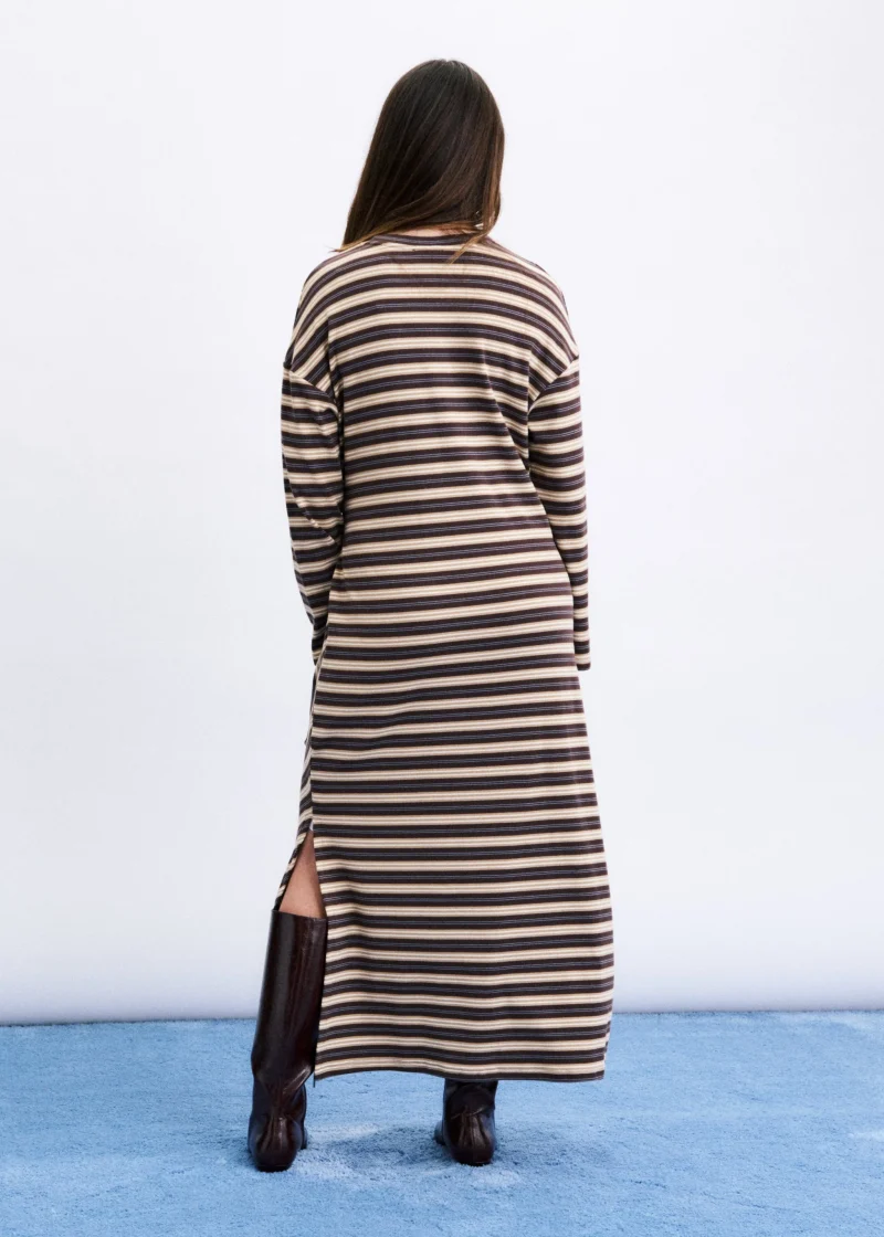 frnch mio iced brown dress sketchshop