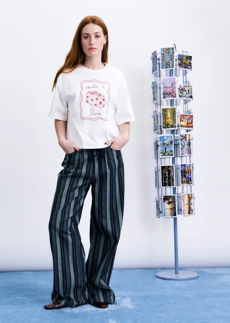 frnch valise tshirt creme sketchshop