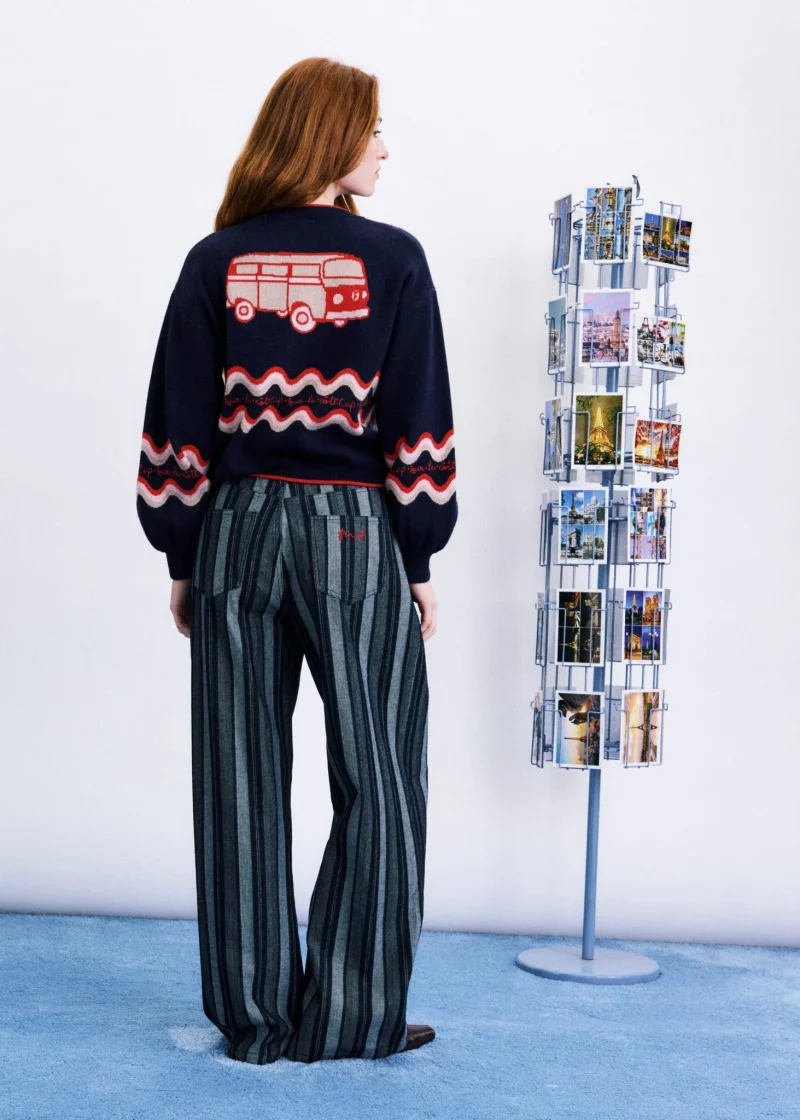 frnch roadtrip cardigan blue sketchshop