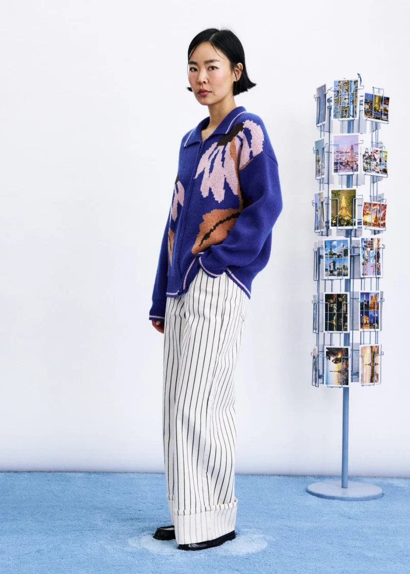 frnch wando cardigan electric blue sketchshop