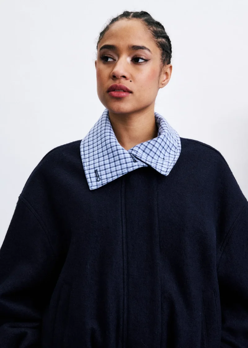 frnch maritsa jacket navy blue sketchshop