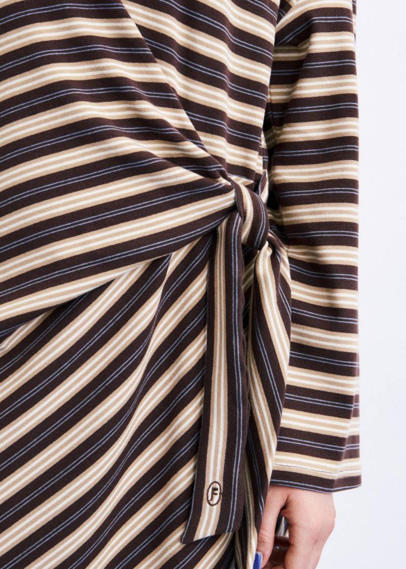 frnch mio iced brown dress sketchshop