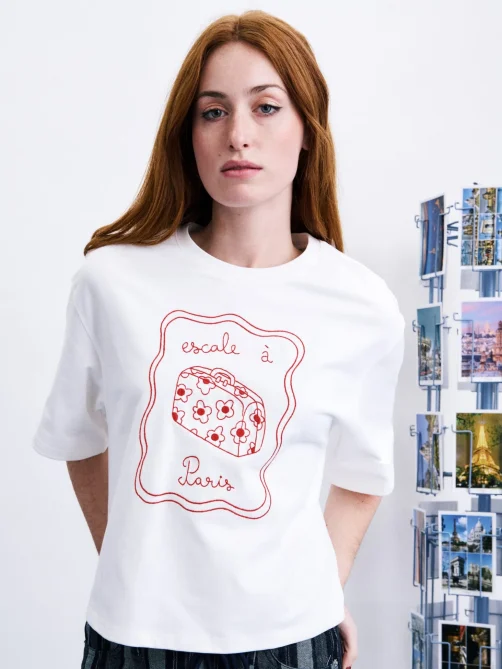 frnch valise tshirt creme sketchshop