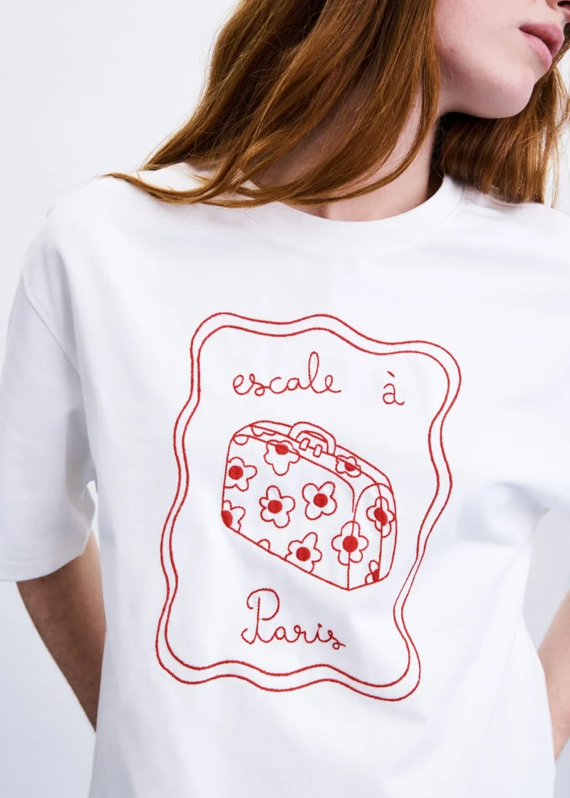 frnch valise tshirt creme sketchshop