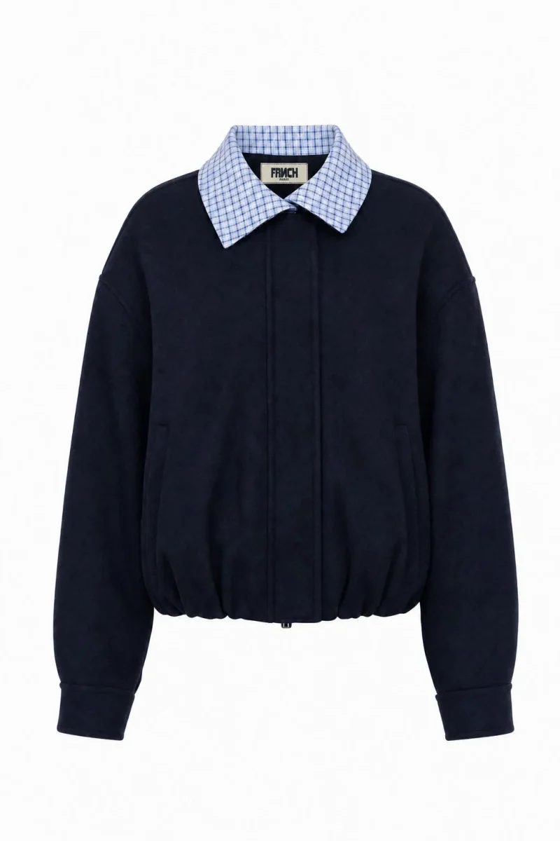 frnch maritsa jacket navy blue sketchshop