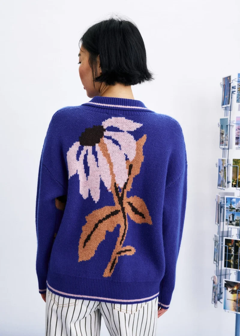 frnch wando cardigan electric blue sketchshop