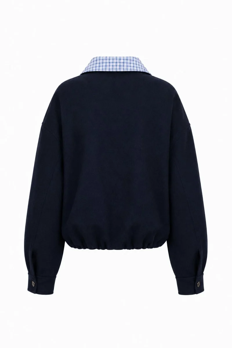 frnch maritsa jacket navy blue sketchshop