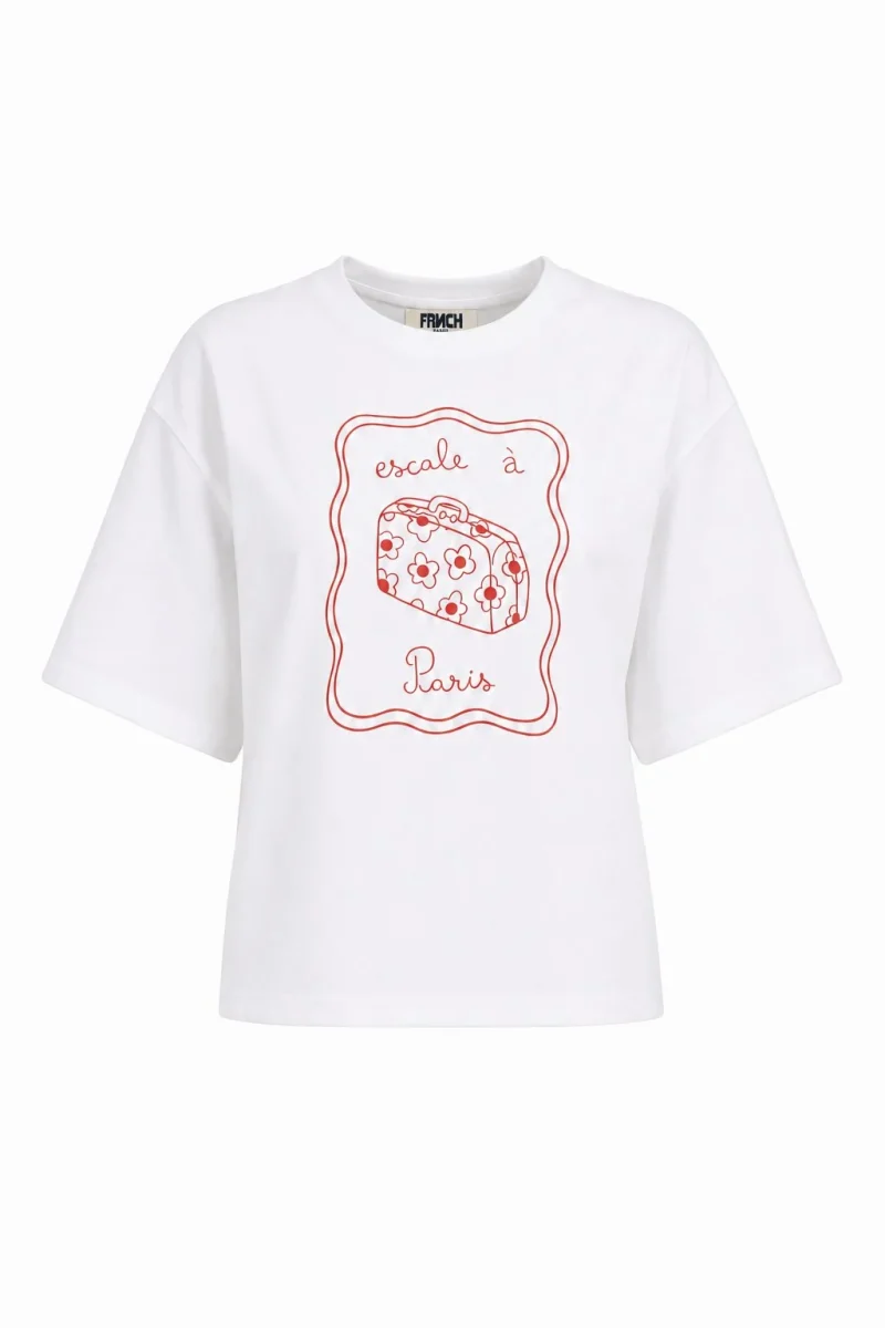 frnch valise tshirt creme sketchshop