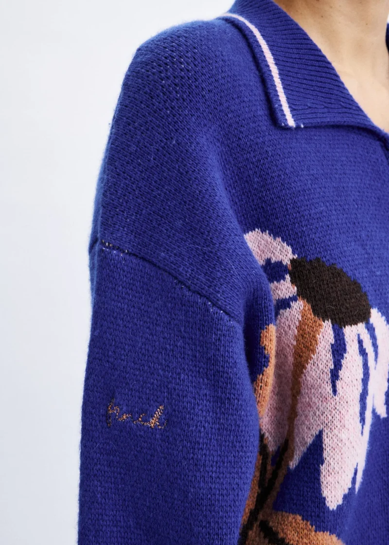frnch wando cardigan electric blue sketchshop