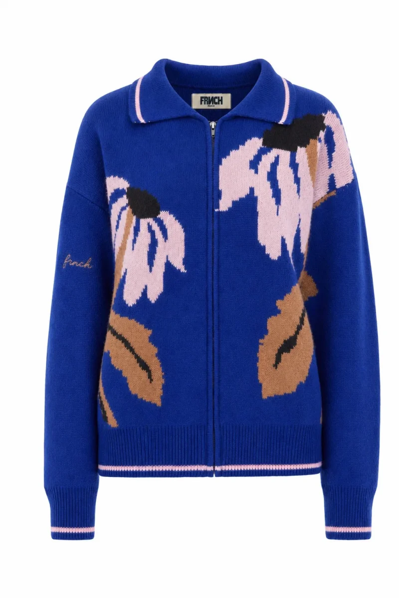 frnch wando cardigan electric blue sketchshop
