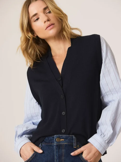 indiandcold merino double effect jacket navy sketchshop