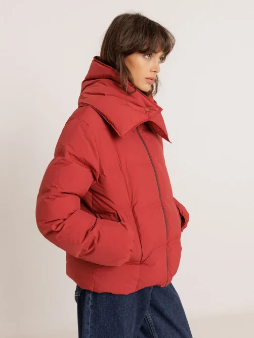 indiandcold short down jacket red sketchshop