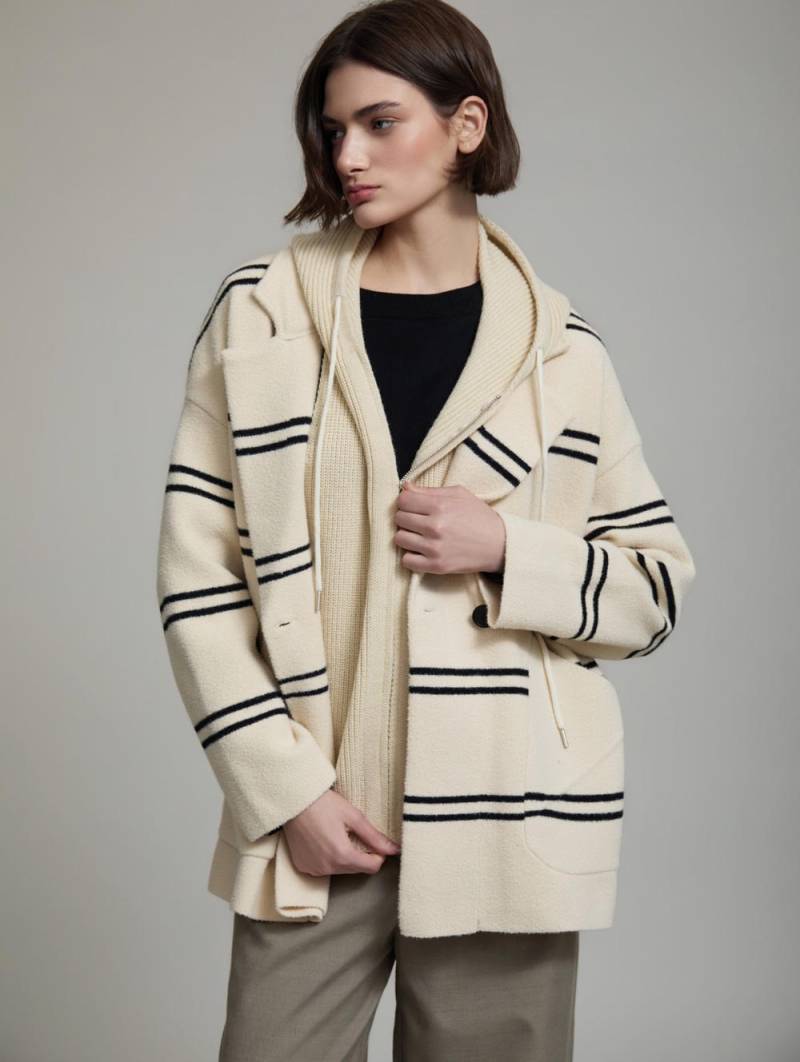 skatie convertible knit coat ivory sketchshop