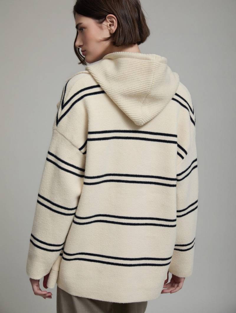 skatie convertible knit coat ivory sketchshop