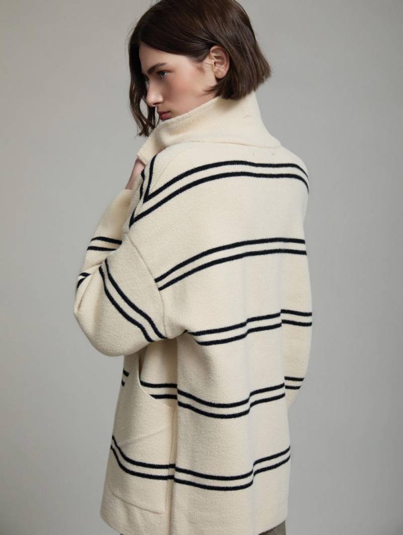skatie convertible knit coat ivory sketchshop