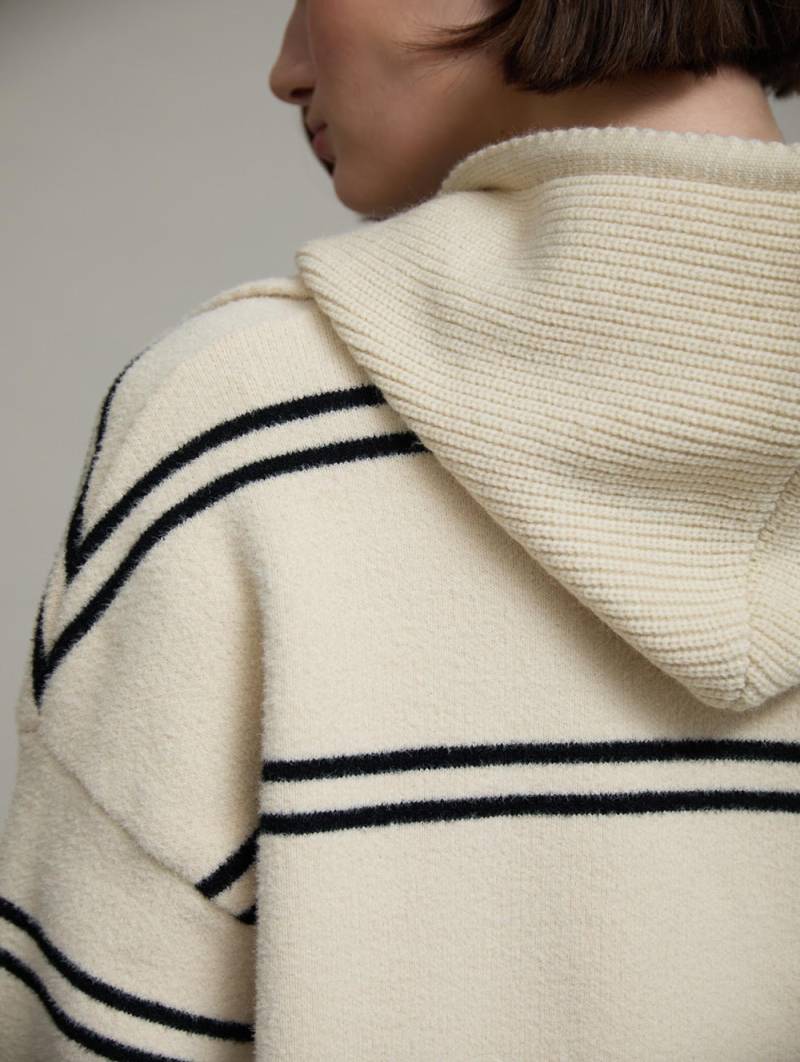 skatie convertible knit coat ivory sketchshop