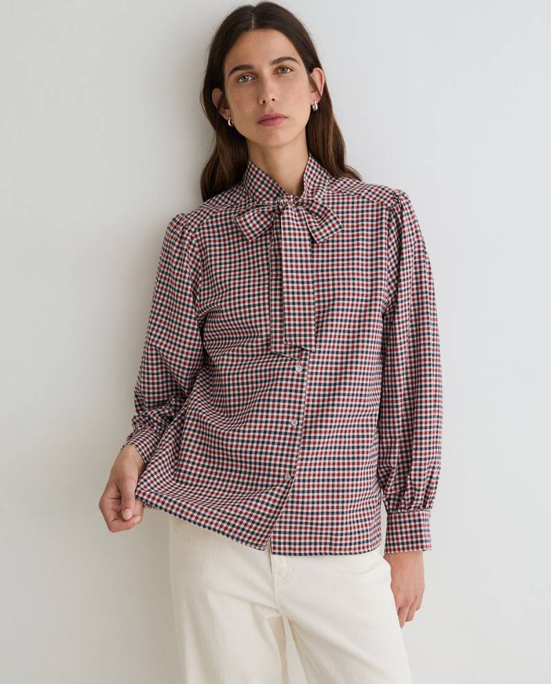 yerse check shirt tie red sketchshop