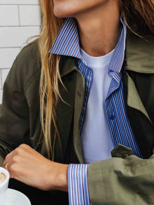 yerse organic cotton poplin shirt stripes sketchshop