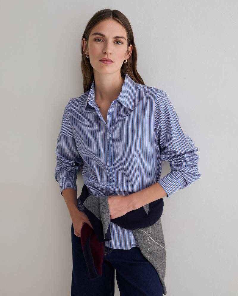 yerse organic cotton poplin shirt stripes sketchshop