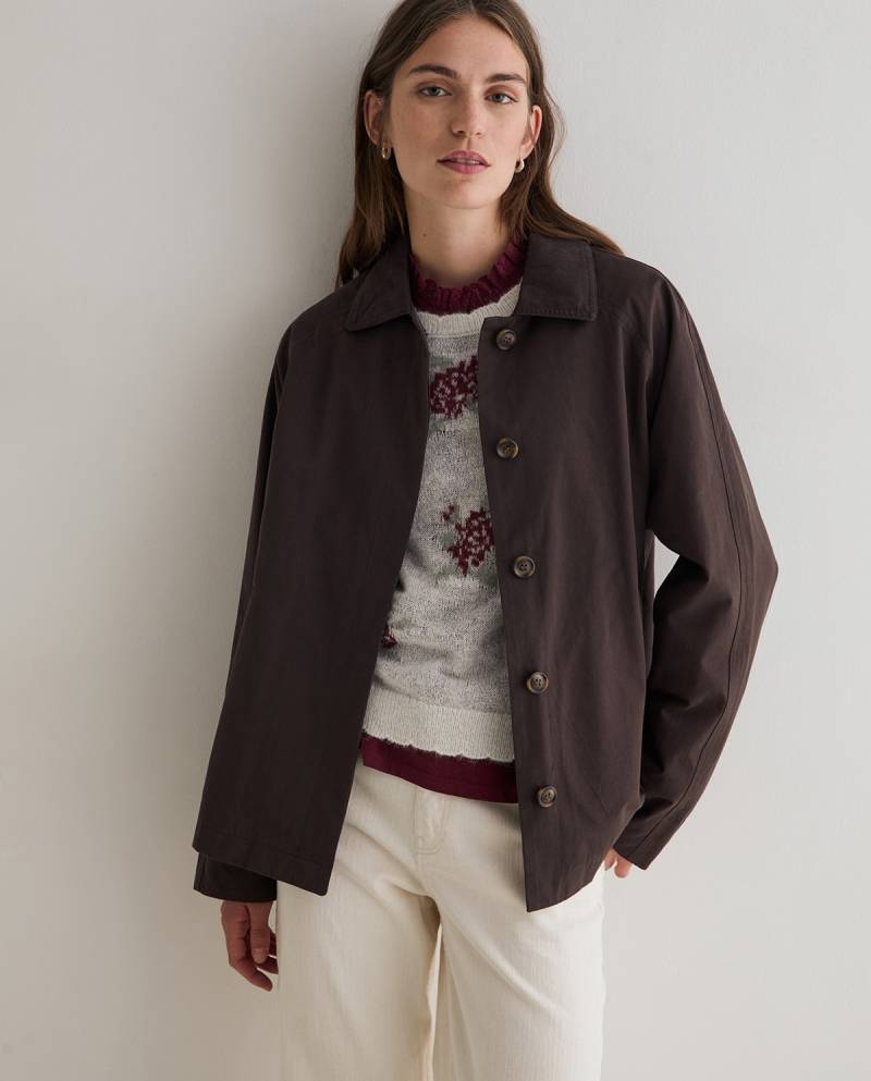 yerse short trench coat chocolate sketchshop