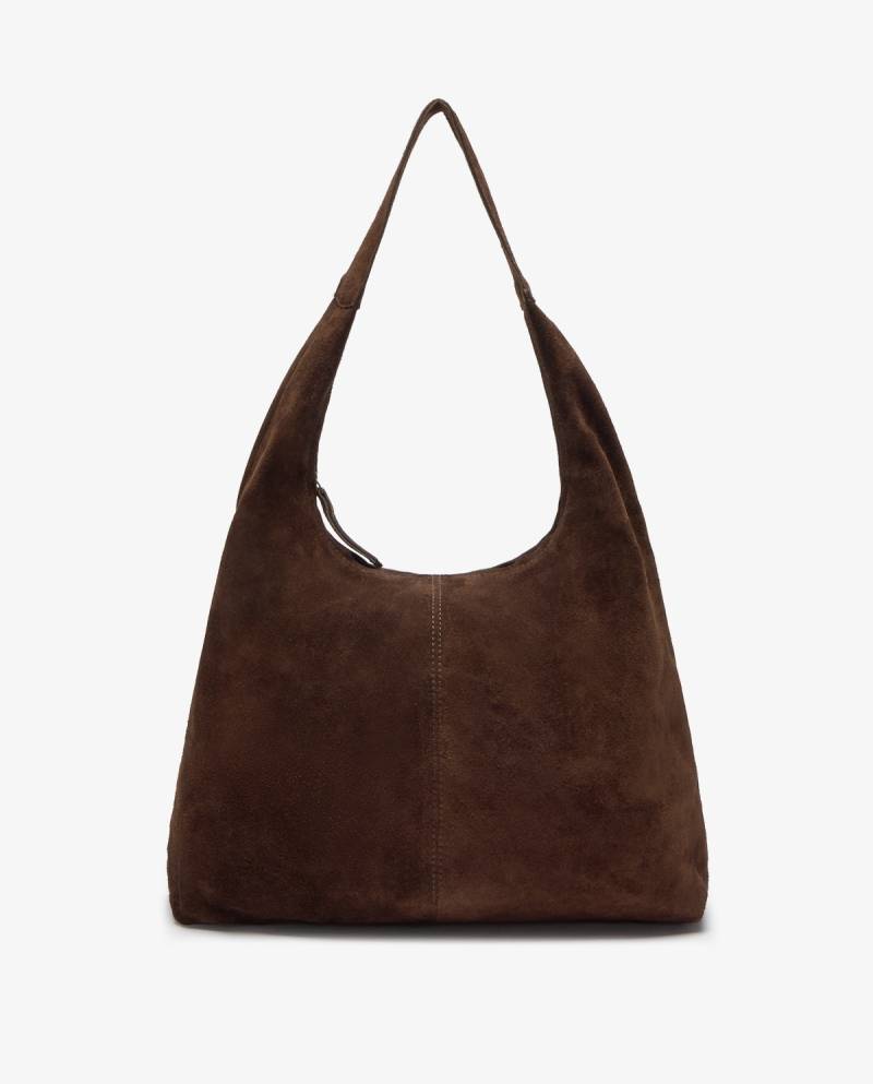 yerse suede hobo bag chocolate sketchshop