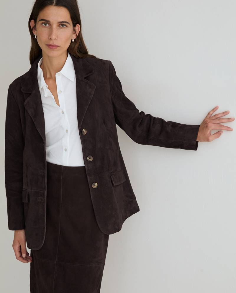 yerse suede sport coat chocolate sketchshop