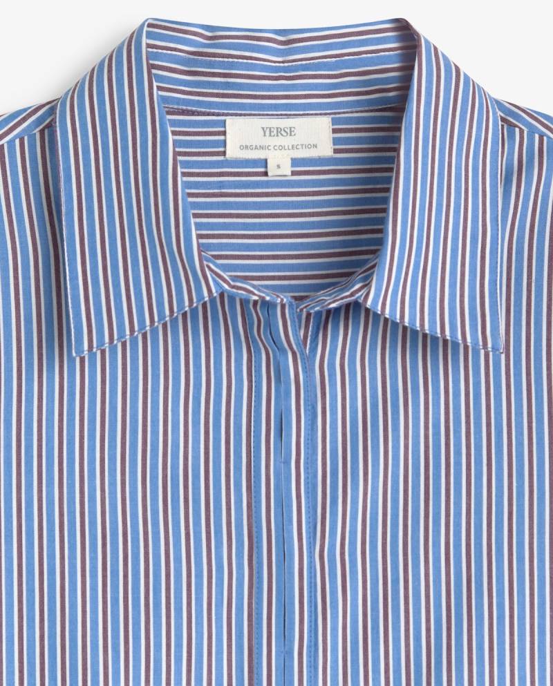 yerse organic cotton poplin shirt stripes sketchshop