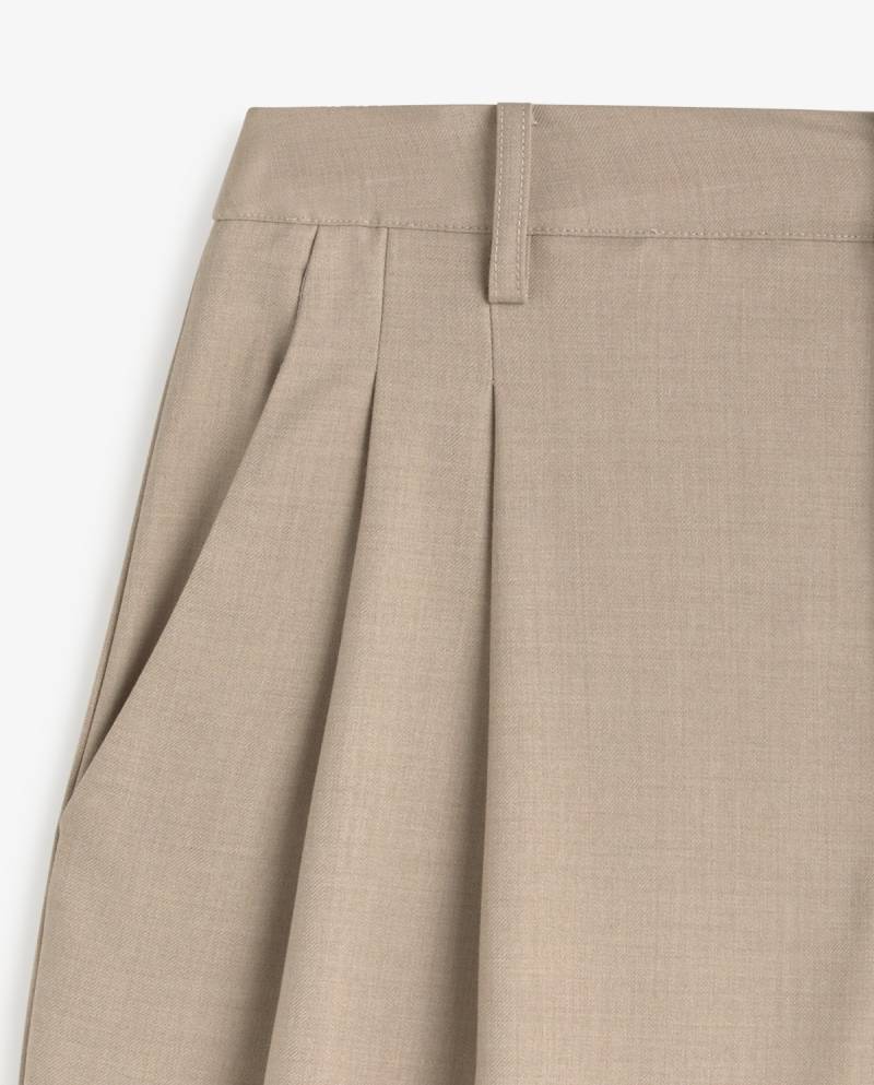 yerse structured wide leg suit trousers beige sketchshop