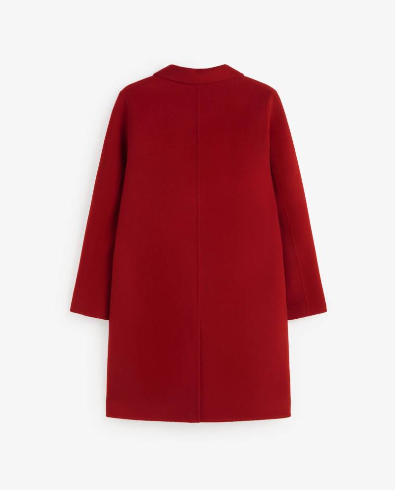yerse handmade wool blend midi coat red sketchshop