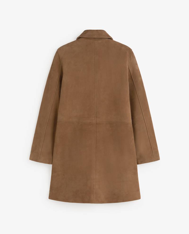 yerse suede midi coat camel sketchshop