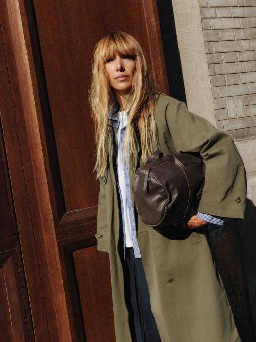 yerse midi trench coat military green sketchshop
