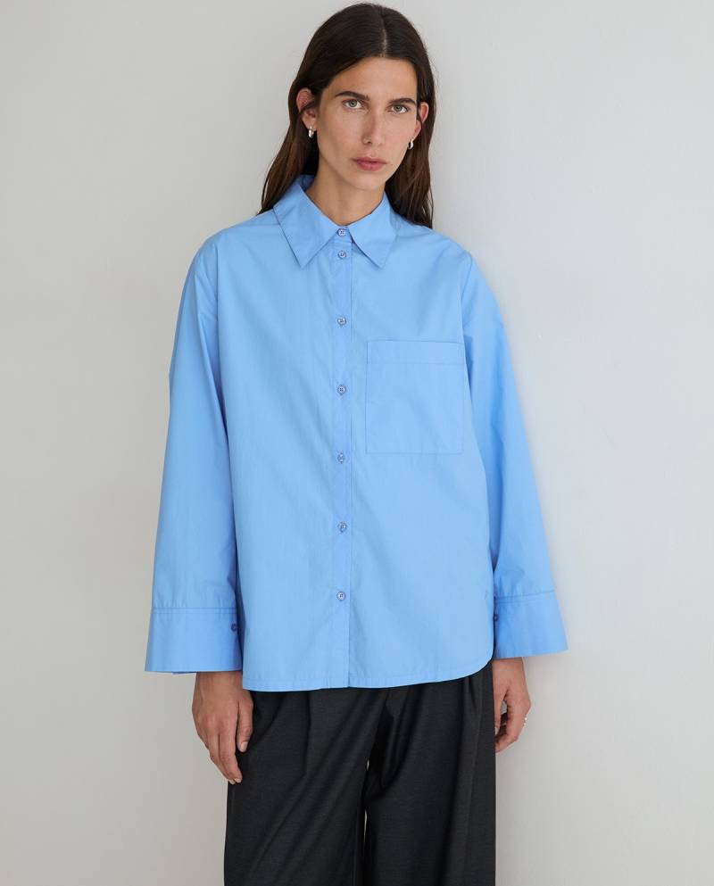 yerse oversize poplin shirt light blue sketchshop